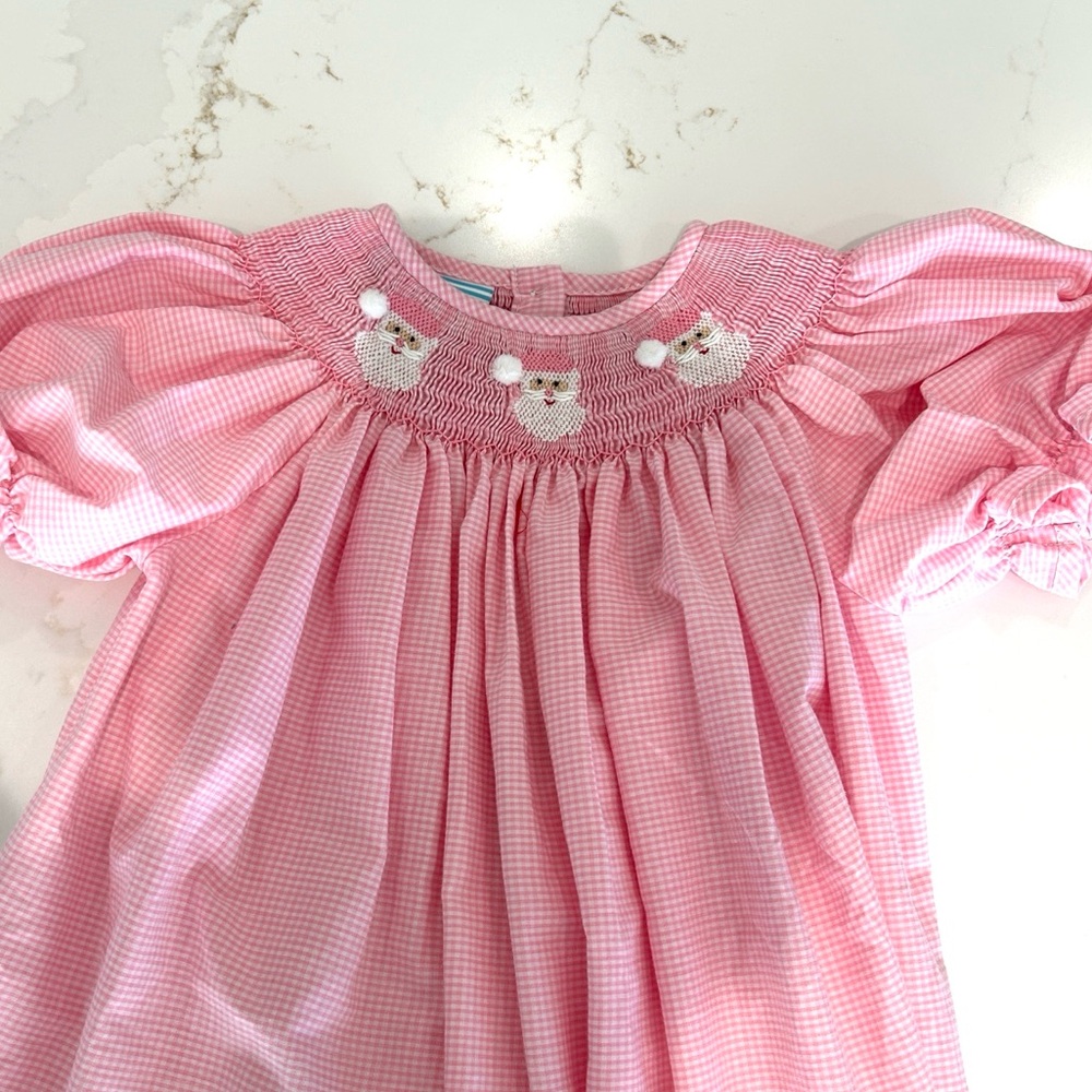Happy Santa Smocked Dress